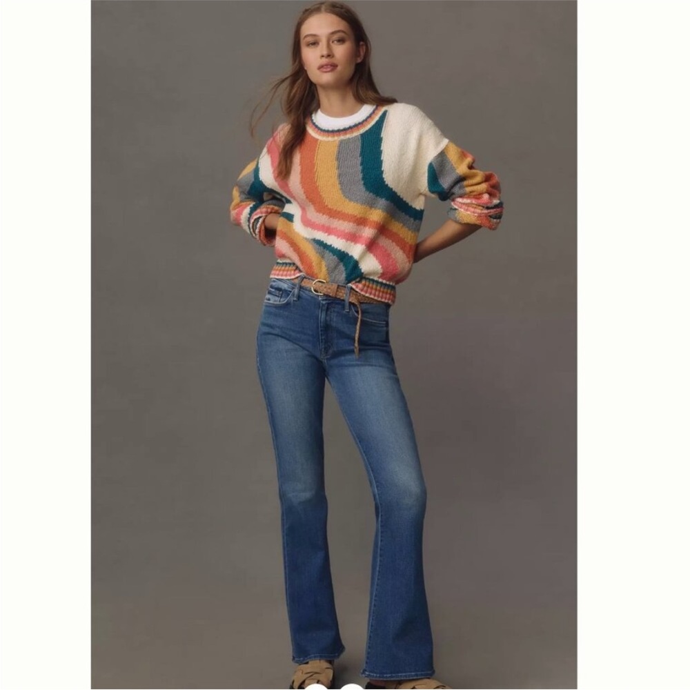 NWT Mother Itsy crop cotton Sweater - size Medium